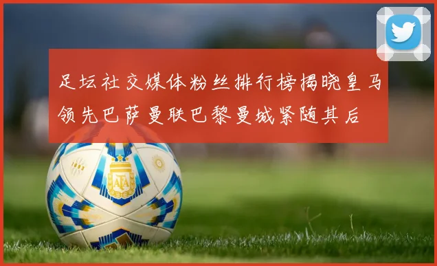 足坛社交媒体粉丝排行榜揭晓皇马领先巴萨曼联巴黎曼城紧随其后